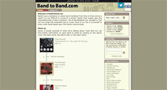 Desktop Screenshot of bandtoband.com